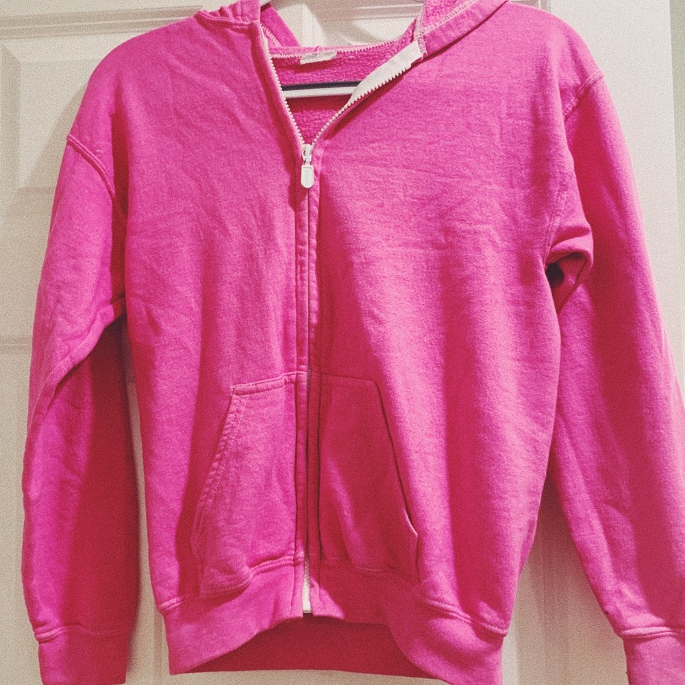 Pink Zip Up Hoodie